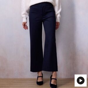 LC Lauren Conrad Petite Navy Wide Leg Pants